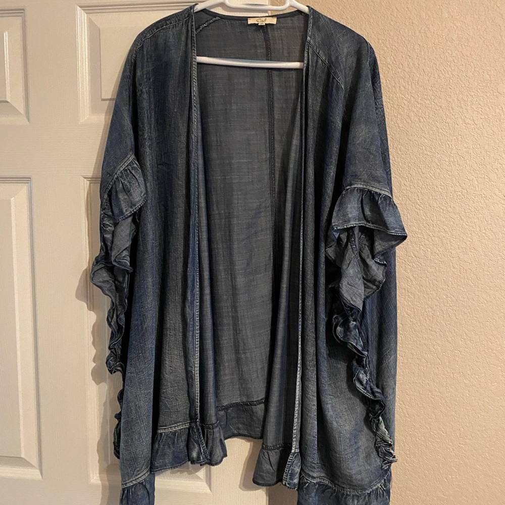 Denim kimono.  Like new, worn one time.